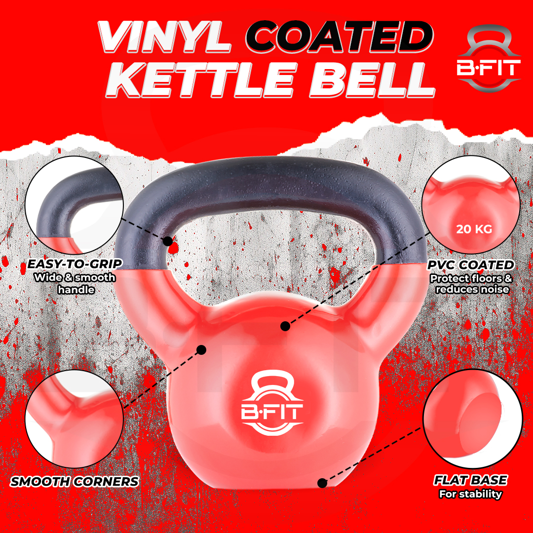 B fit Vinyl Kettlebell 20 Kg