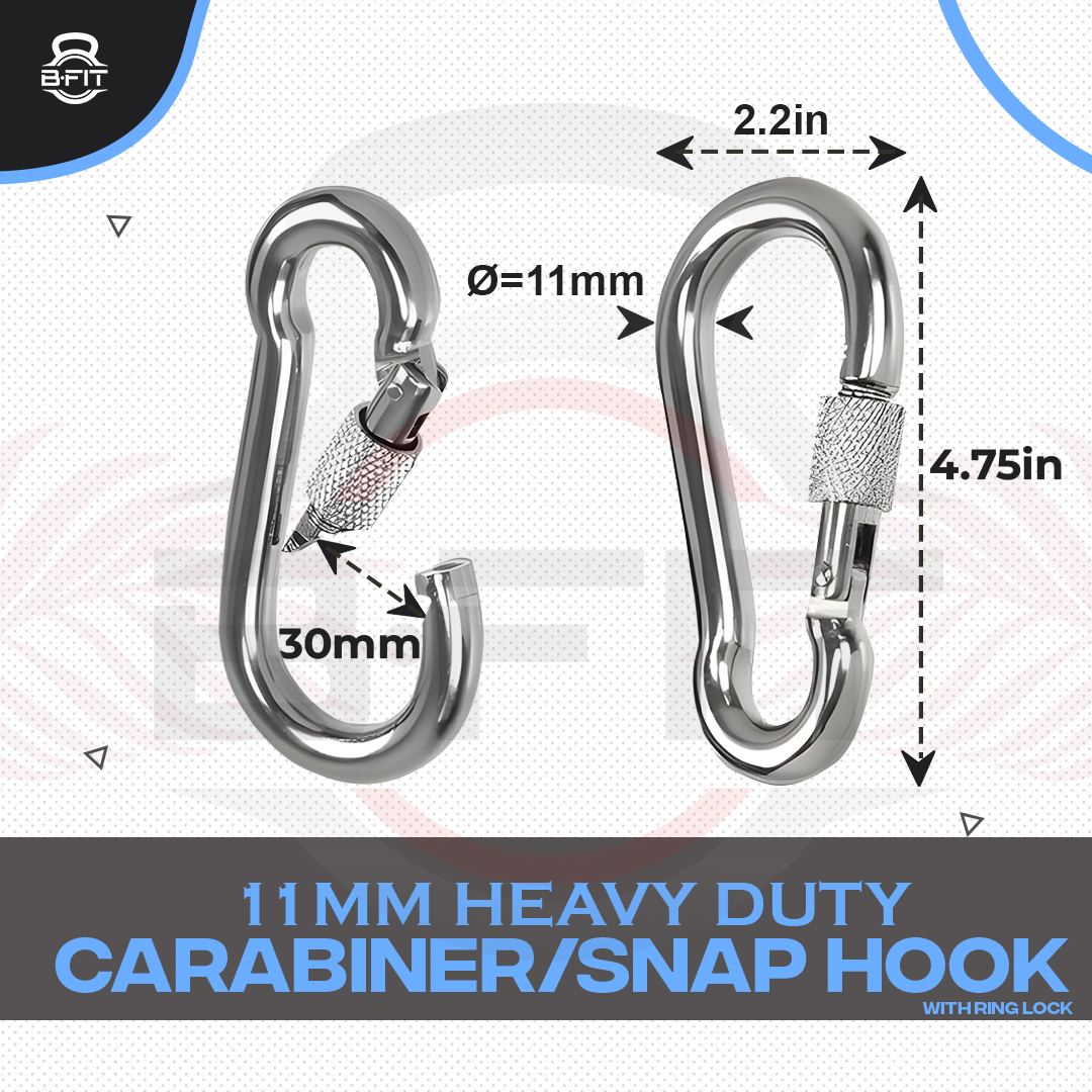 B Fit SnapSpring Hooks with Round Lock and Regular Lock -11 mm weight capacity 1000 lbs