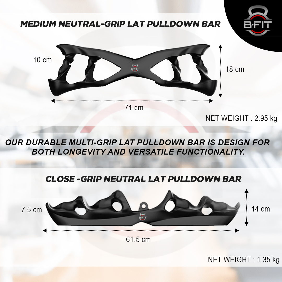 B Fit Ergonomic Non-Slip Gym Handle Set