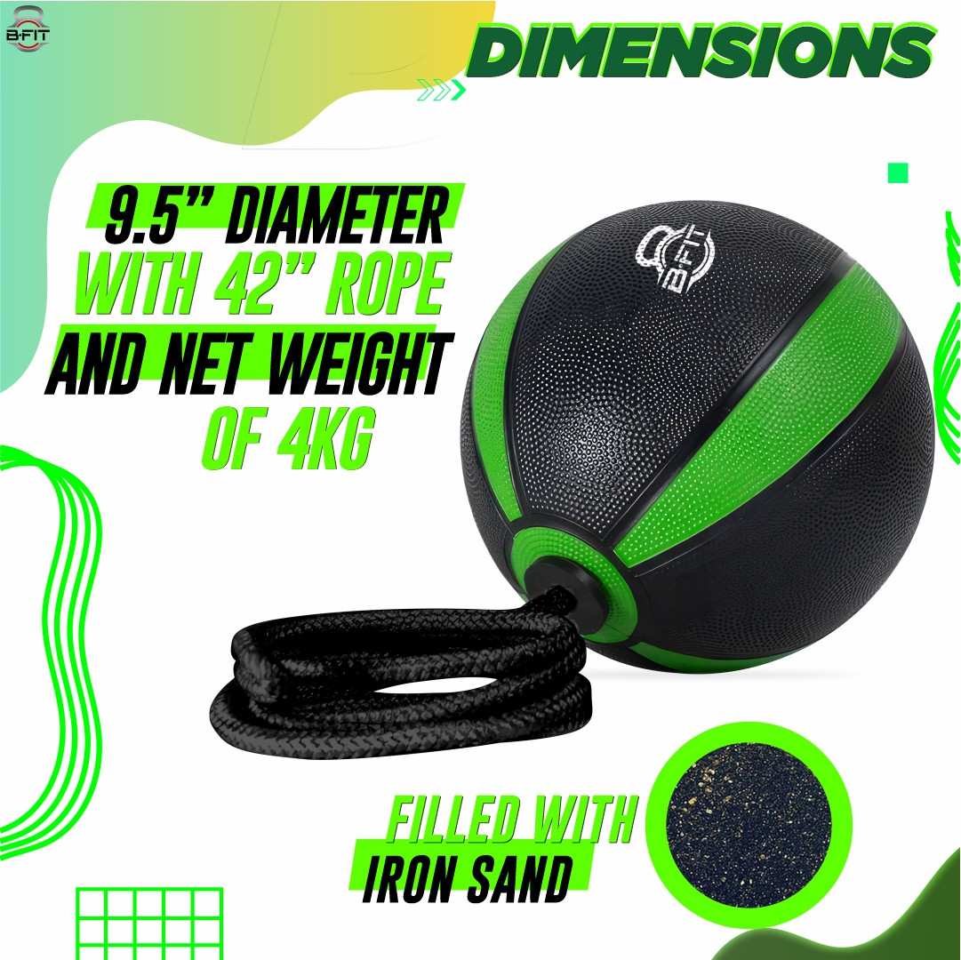 B Fit Tornado Medicine Ball 4 Kg