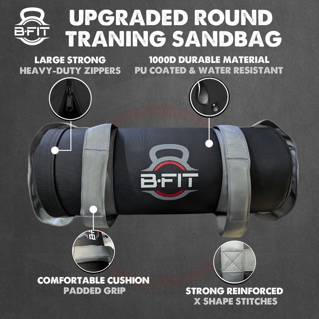 B Fit Fitness Sand Bag 5 Kg for Workout Heavy Duty Sand Bags Weights for Crossfit at Home Workouts Cross-Training Conditioning and Exercise