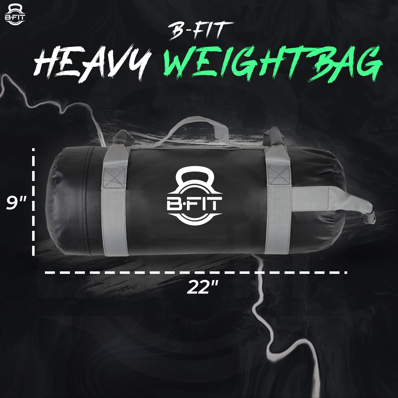 B Fit Ultimate Heavy Duty Workout Sandbag 20 Kgs for Training Exercise Cross Fit Workouts with an Extreme Sandbag Workout Sandbag Training Builds Strength and Muscle for Fast Results