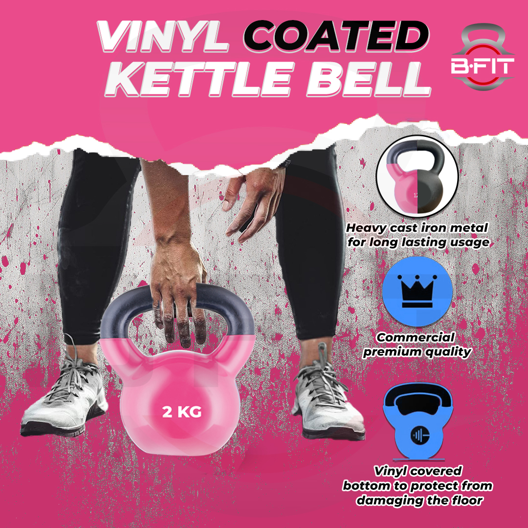 B fit Vinyl Kettlebell 2 Kg
