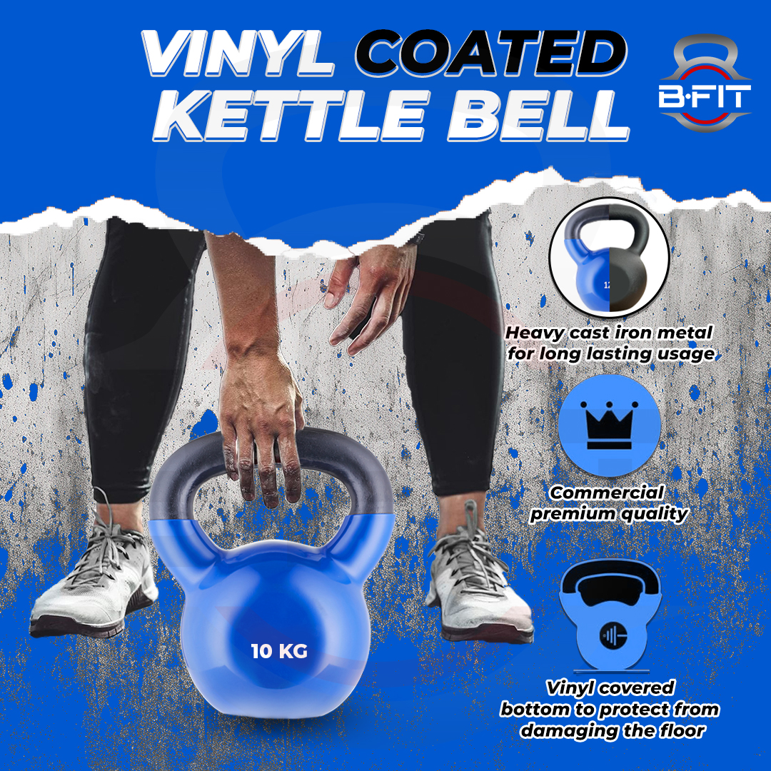 B fit Vinyl Kettlebell 10 Kg
