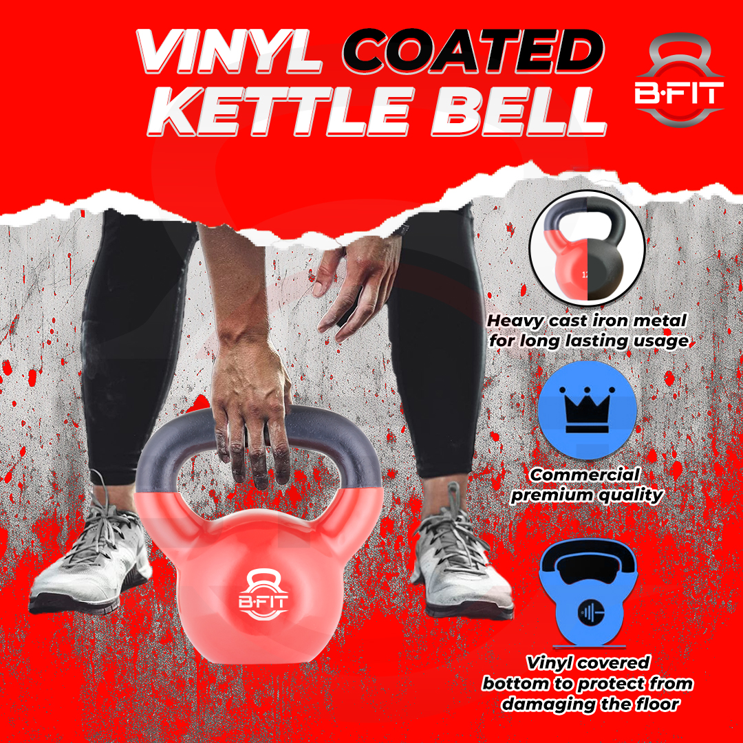 B fit Vinyl Kettlebell 12 Kg