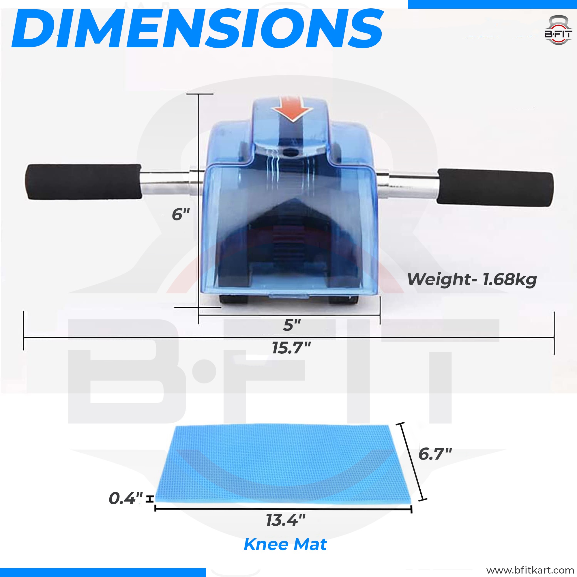 B Fit Pull Back Heavy AB Roller for Beginners