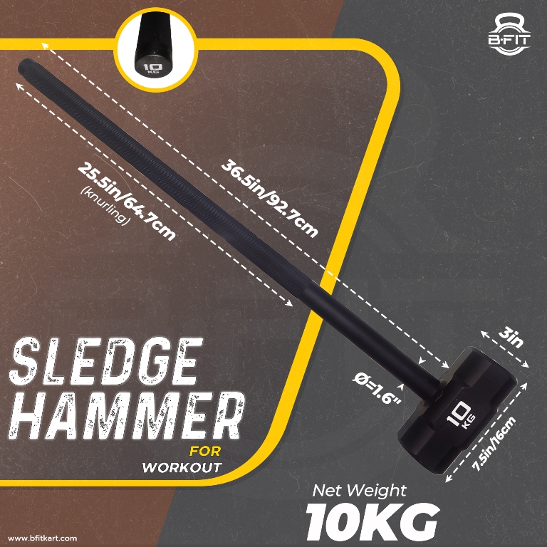 B Fit 10 Kg Hammer Sledgehammer Functional Training Cross Fitness