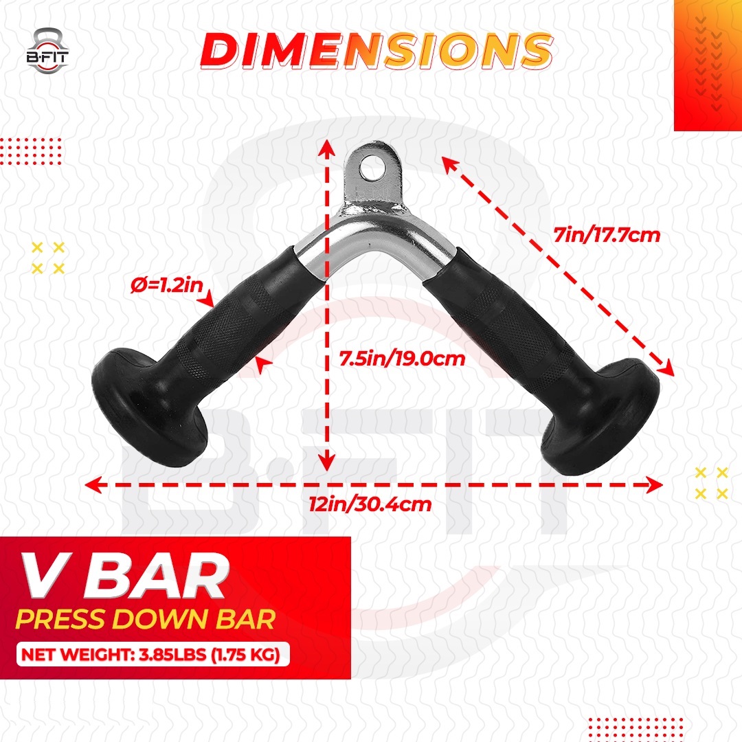 B fit V Bar Cable Attachment Pull Down Attachment Press Down Bar