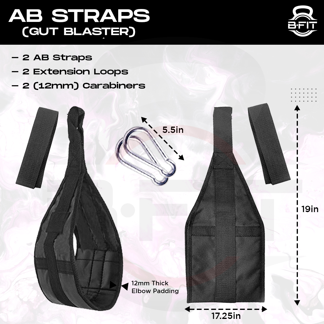 B fit Thicken Ab Sling Straps Pull Up Belts Abdomen Muscle Training
