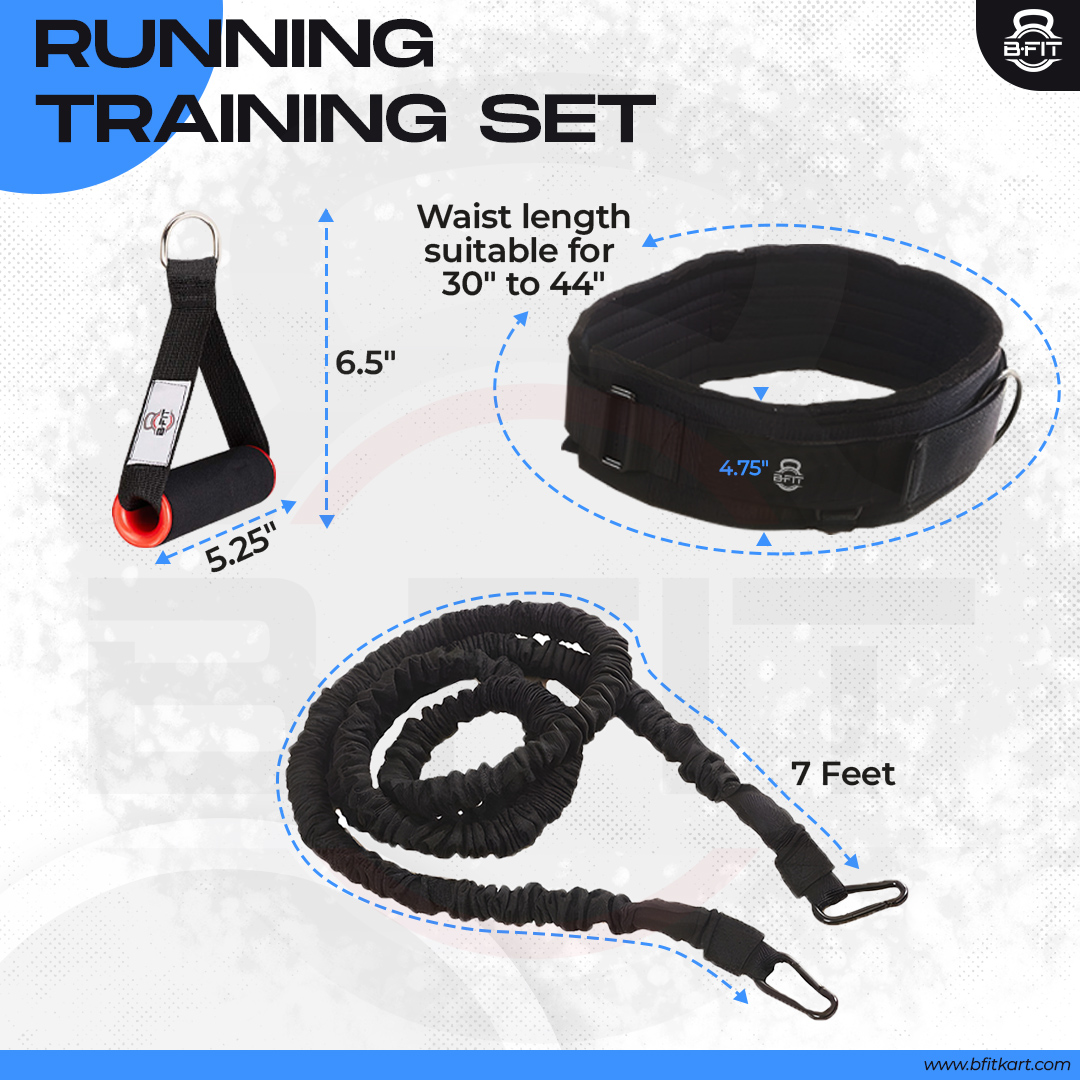 B FIT Resistance Bungee Band Running Training Bungee Workout Band Speed Strength Basketball and Football Equipment for Improving Strength Power and Agility