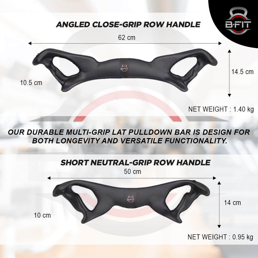 B Fit Ergonomic Non-Slip Gym Handle Set