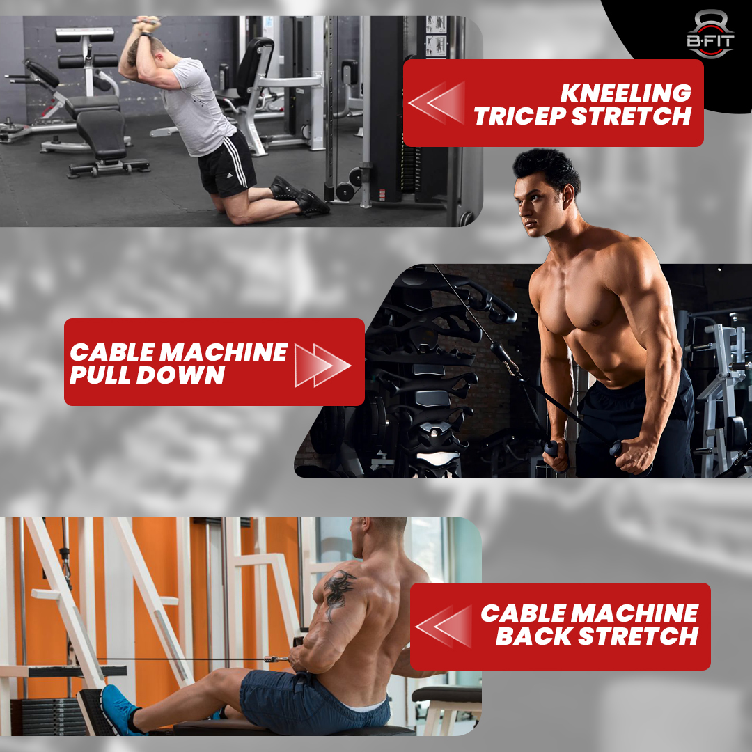 B Fit Tricep Rope with Ergonomic Handles 38 Inch Tricep Pull Down Rope for Cable Machine Pulley System Triceps Rope Cable Attachment for Gym Home