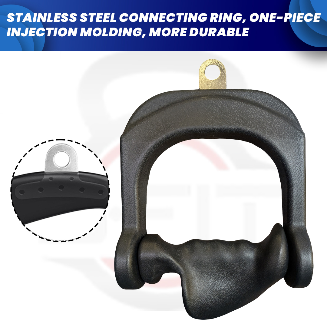 B Fit Ergonomic Non-Slip D Handle Cable AttachmentPair Cable Machine Handles for LAT Pulldown Gym Handles for Cables