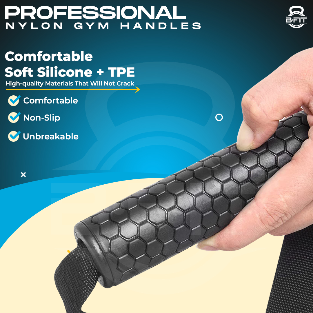 B Fit Heavy Duty Nylon Gym Handle with ABS pipe
