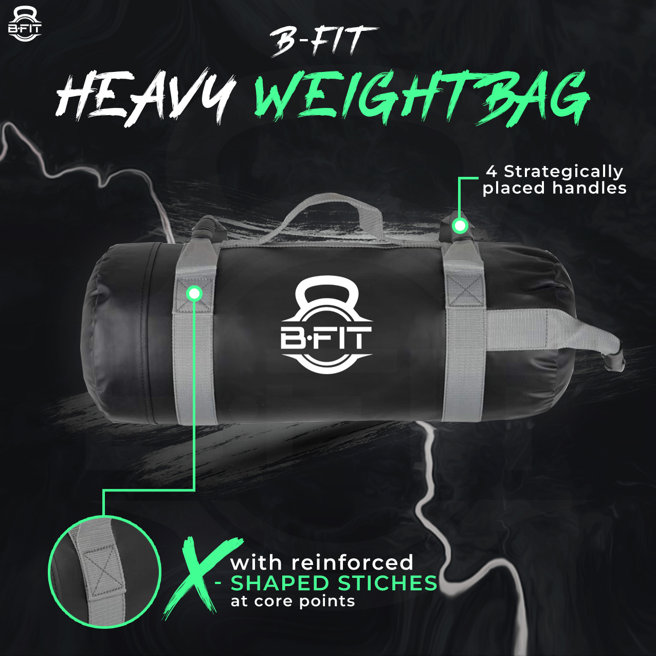 B Fit Ultimate Heavy Duty Workout Sandbag 10 Kgs for Training Exercise Cross Fit Workouts with an Extreme Sandbag Workout Sandbag Training Builds Strength and Muscle for Fast Results