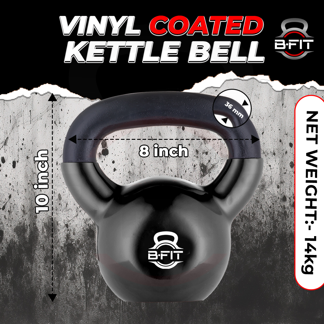 B fit Vinyl Kettlebell 14 Kg
