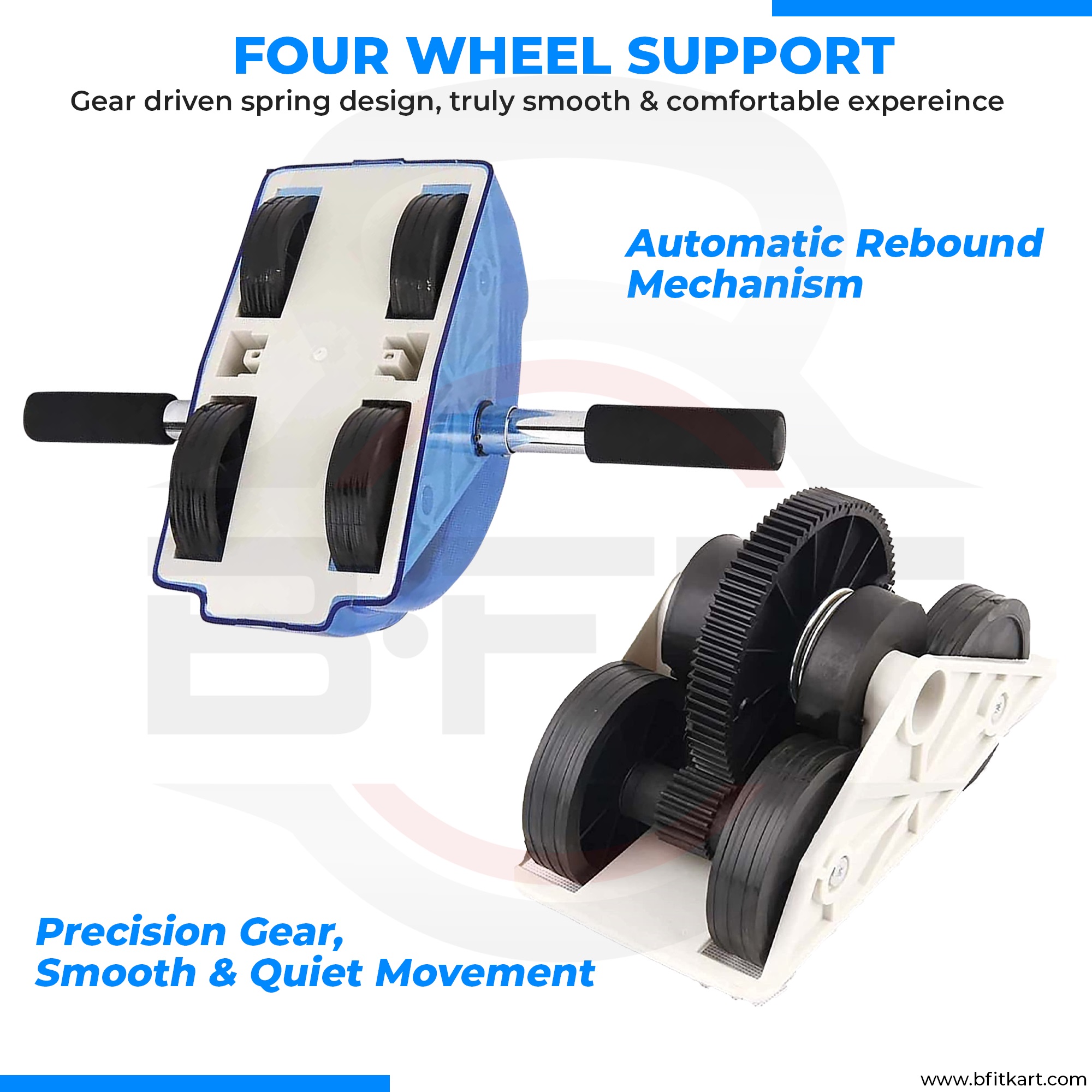 B Fit Pull Back Heavy AB Roller for Beginners