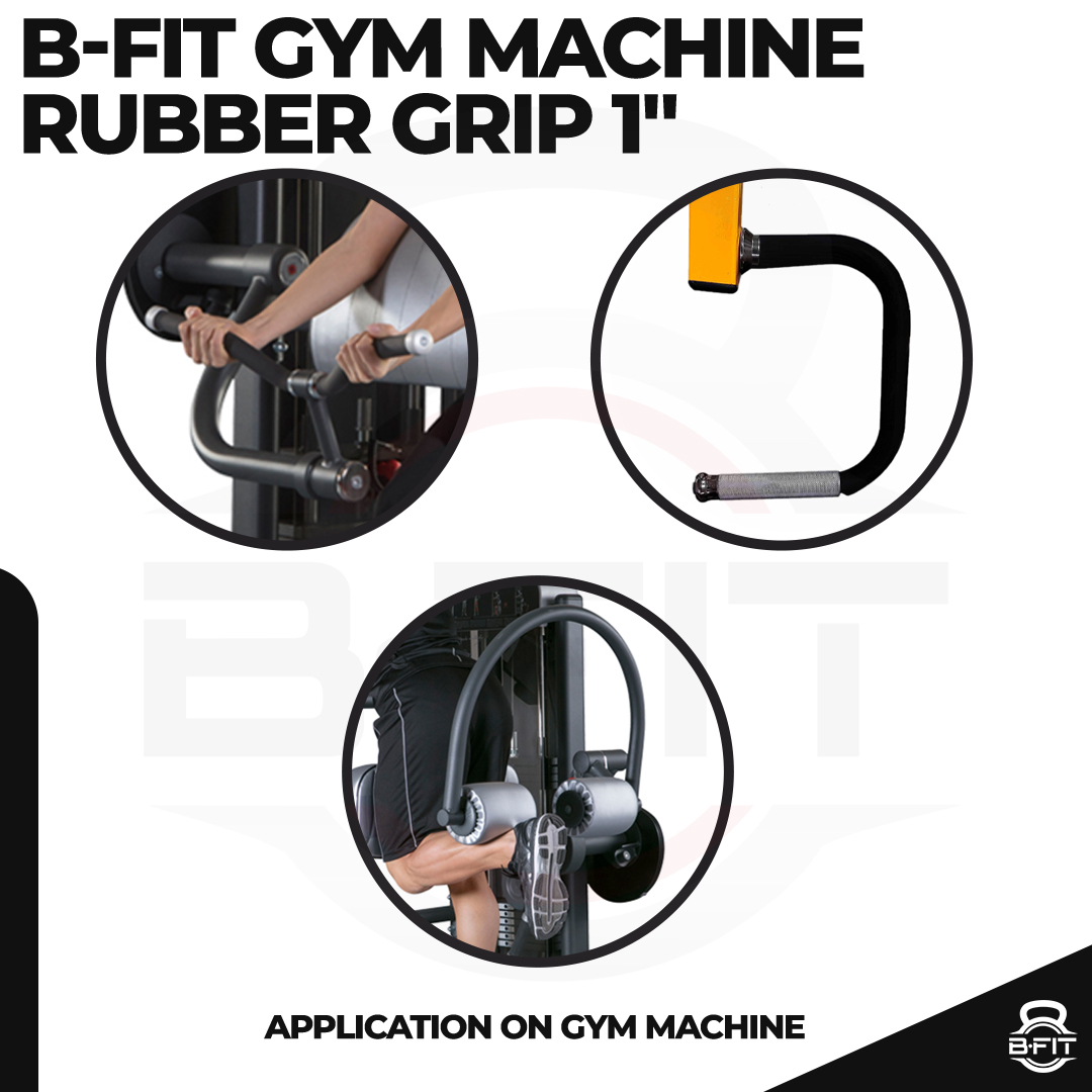 B FIT Replacement High Density Rubber Handles Grip for All Type Fitness GymExercise Machines - 72 Long x 1 ID