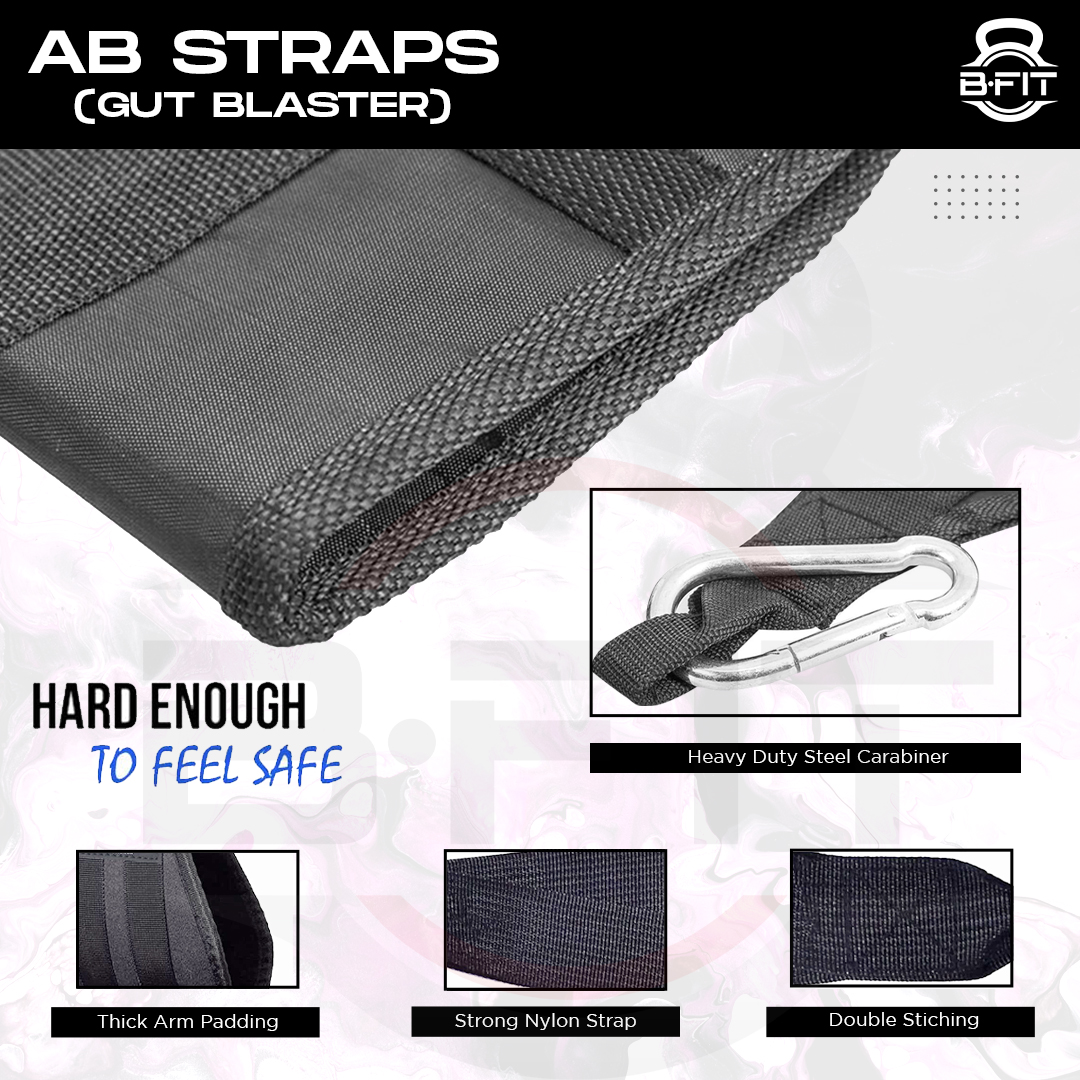 B fit Thicken Ab Sling Straps Pull Up Belts Abdomen Muscle Training