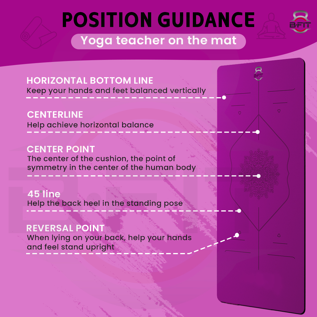 B Fit Extra Wide 31x72 Inch 8 MM Thick Premium TPE Yoga Mat with Alignment Printed Green-Black Color - Classic Pro Yoga Mat Eco Friendly Non Slip Fitness Exercise Mat with Smart Carry Bag-Workout Mat for Yoga Pilates and Floor Exercises