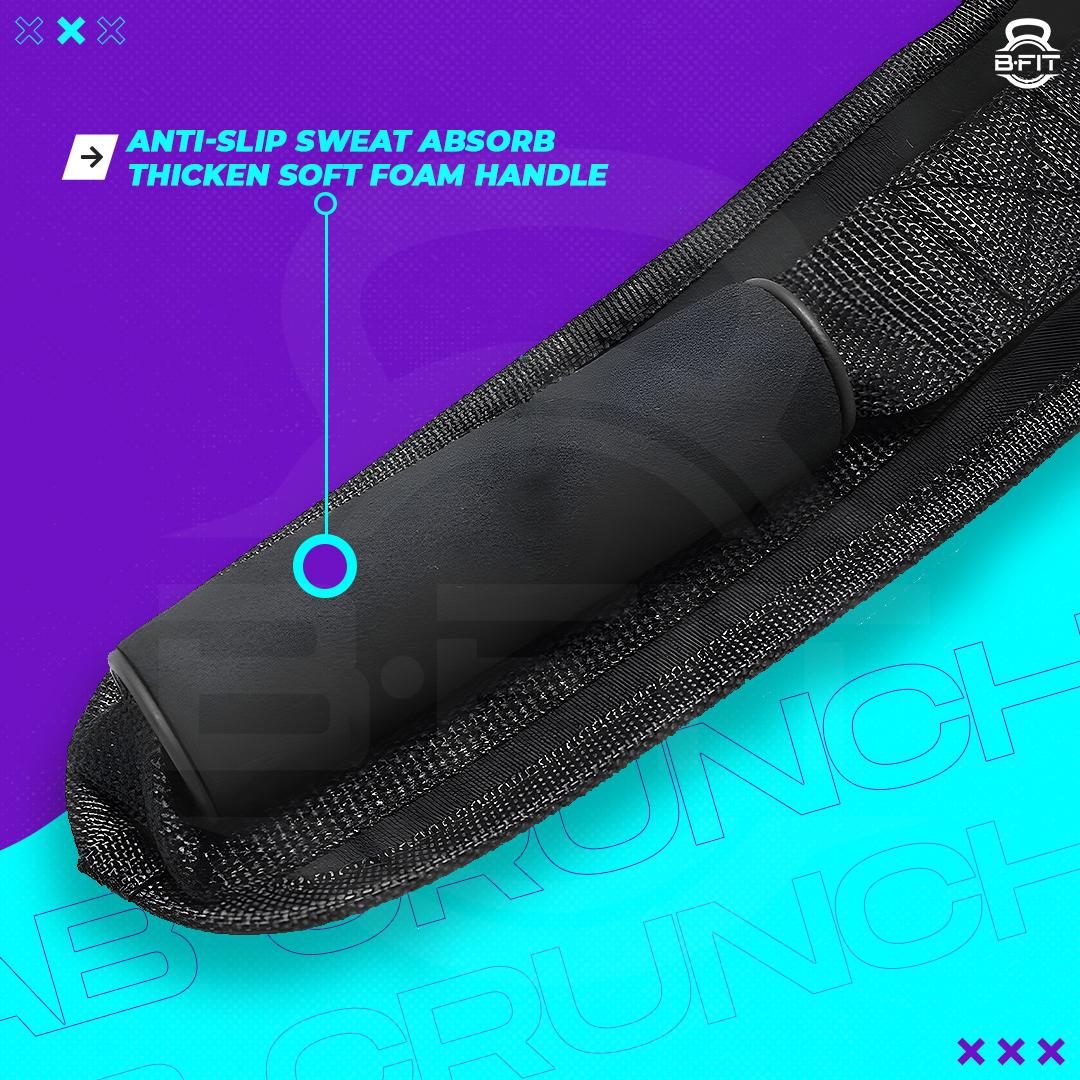 B Fit Ab Crunch Harness Cable Attachment Ab Exercise Cable Machine Gym Workout Abdominal Crunch Core Muscle Training Equipment