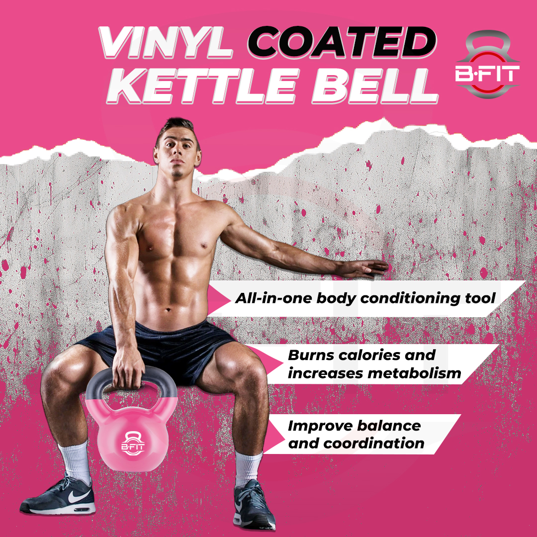 B fit Vinyl Kettlebell 2 Kg