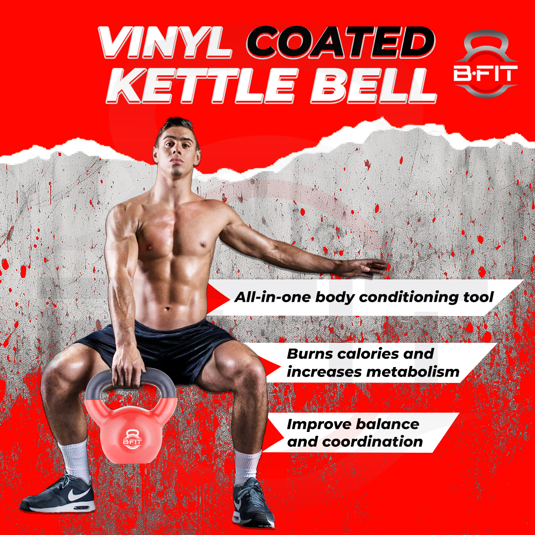 B fit Vinyl Kettlebell 12 Kg