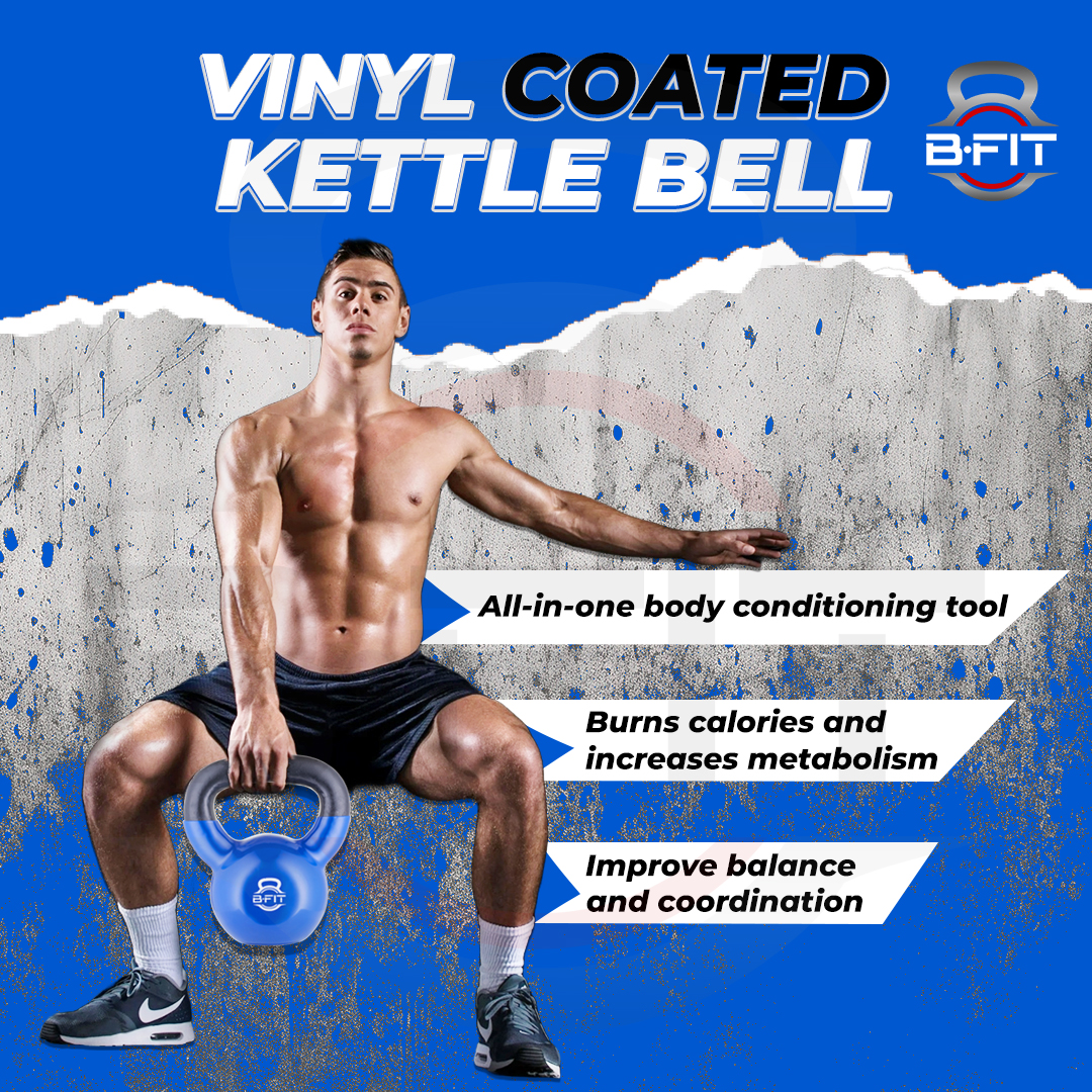 B fit Vinyl Kettlebell 28 Kg