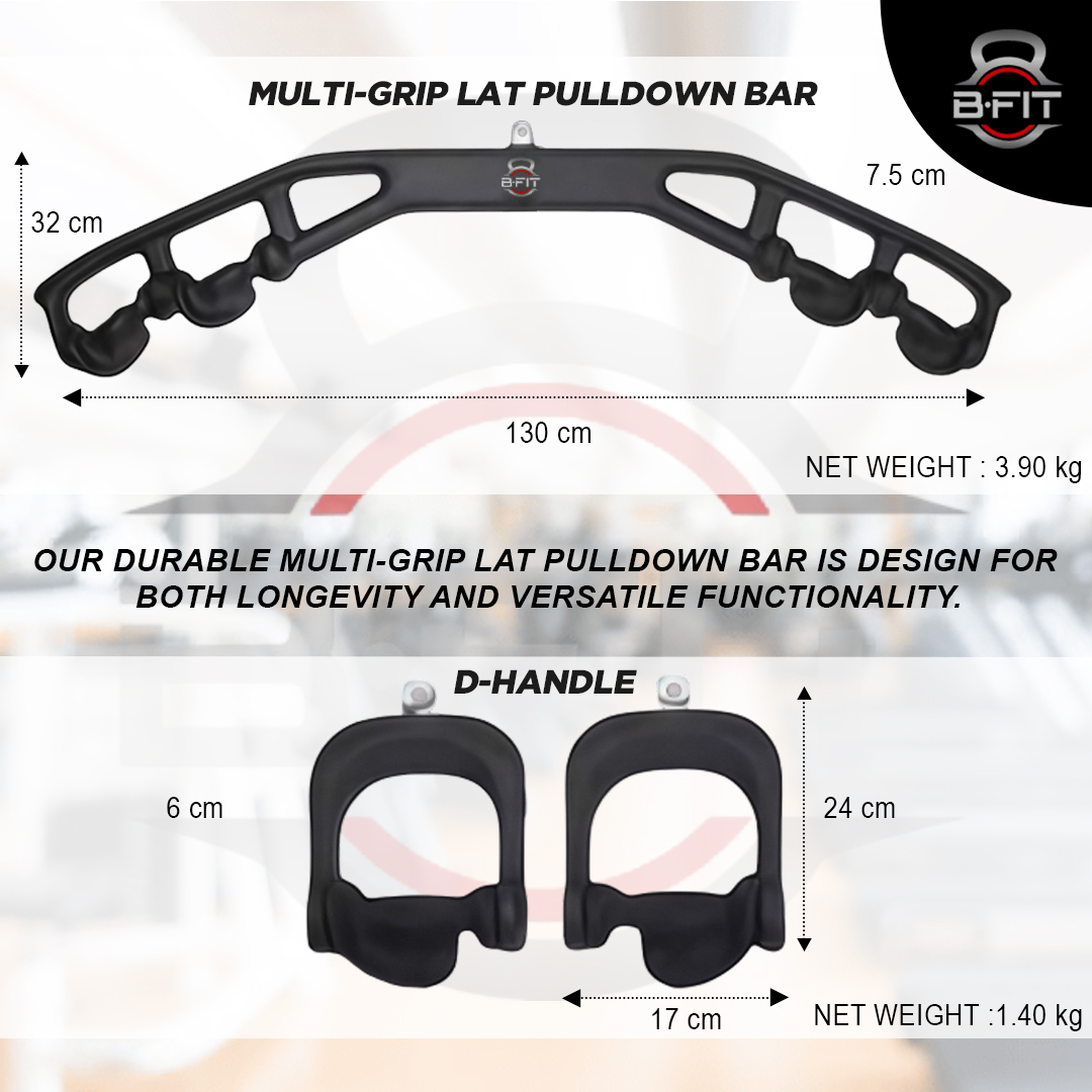 B Fit Ergonomic Non-Slip Gym Handle Set