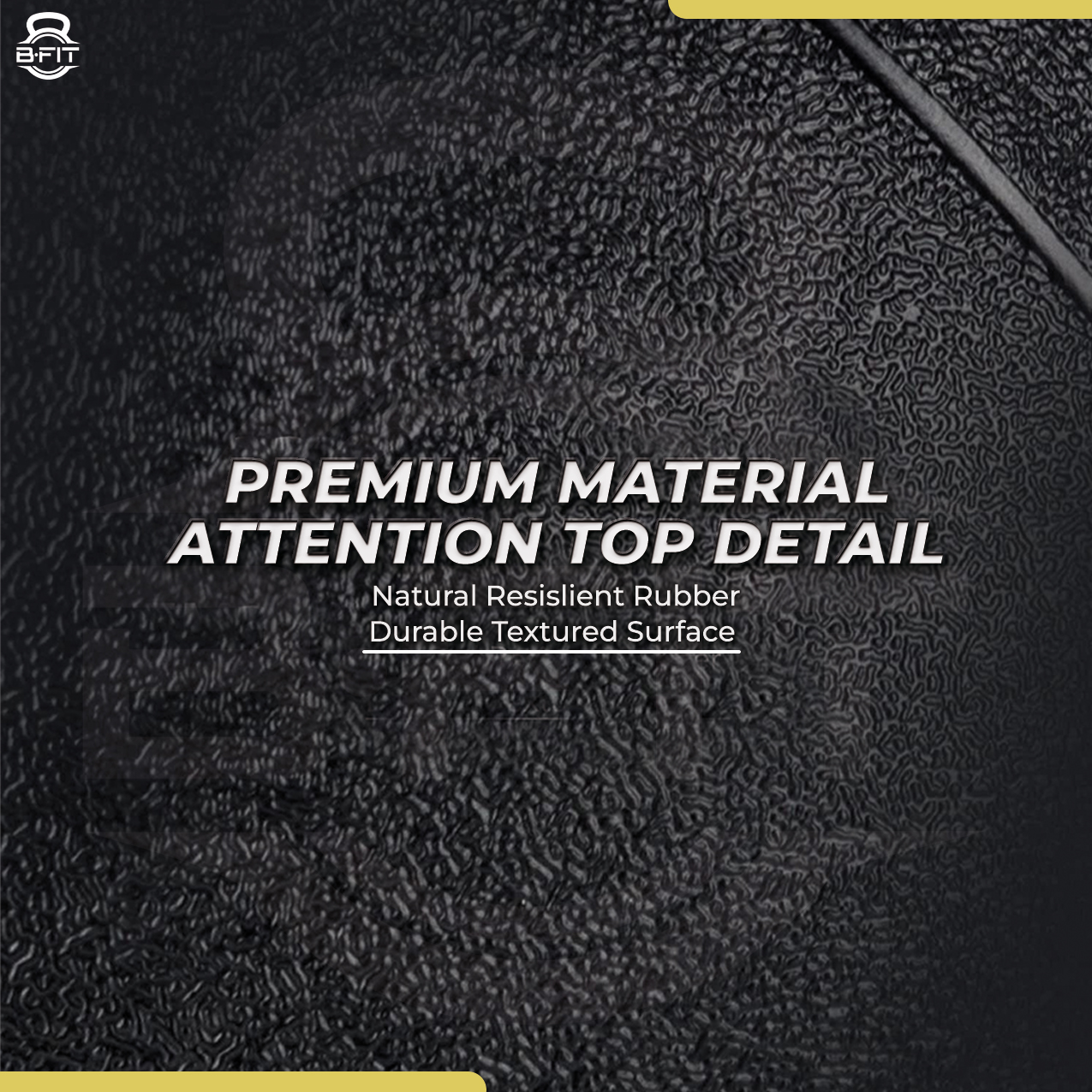 B Fit Dual Grip Medicine Ball 7 Kgs for Fitness Weighted Balance Plyometric Training Muscle Build