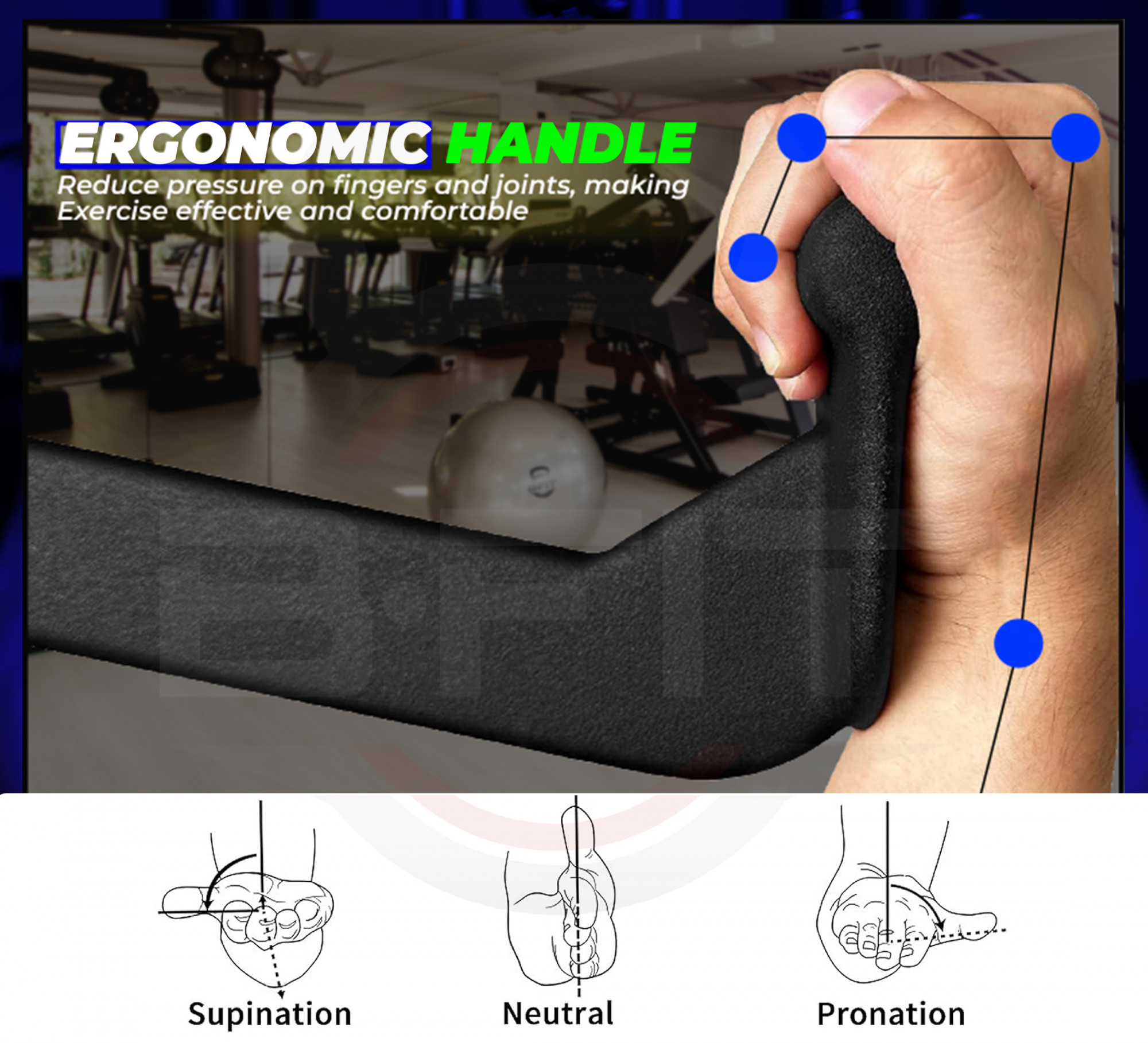 B Fit Mag Grip Set of 5 LAT Pull Down Bar for Cable Machine LAT Pulldown Attachments T Bar V Bar Cable Attachment Back Tricep Bar Strength Training Handle