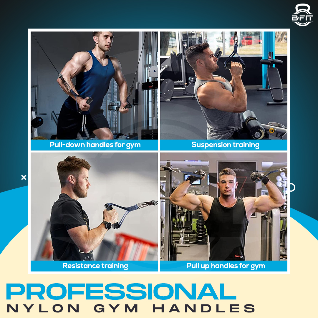 B Fit Heavy Duty Nylon Gym Handle with ABS pipe