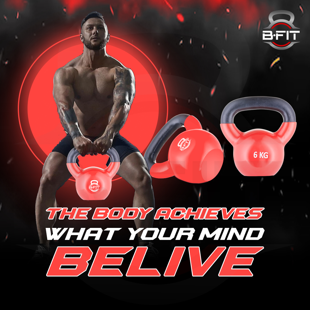 B fit Vinyl Kettlebell 6 Kg