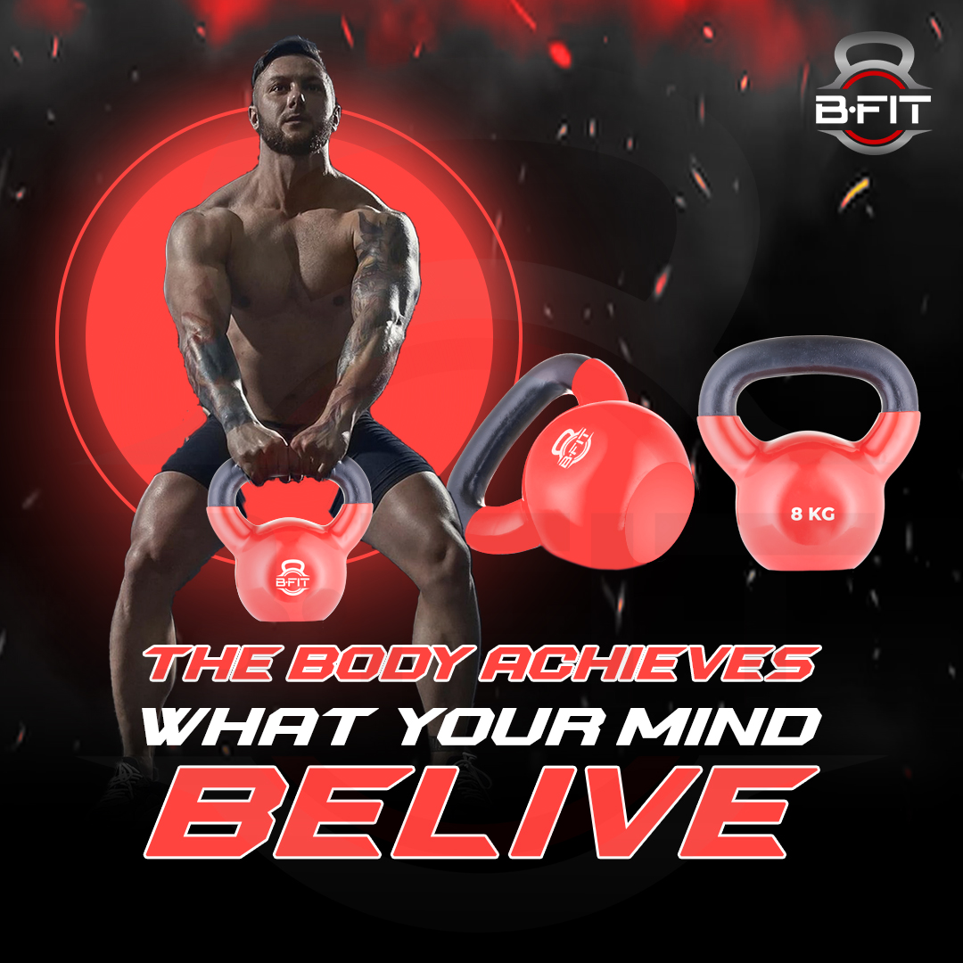 B fit Vinyl Kettlebell 8 Kg