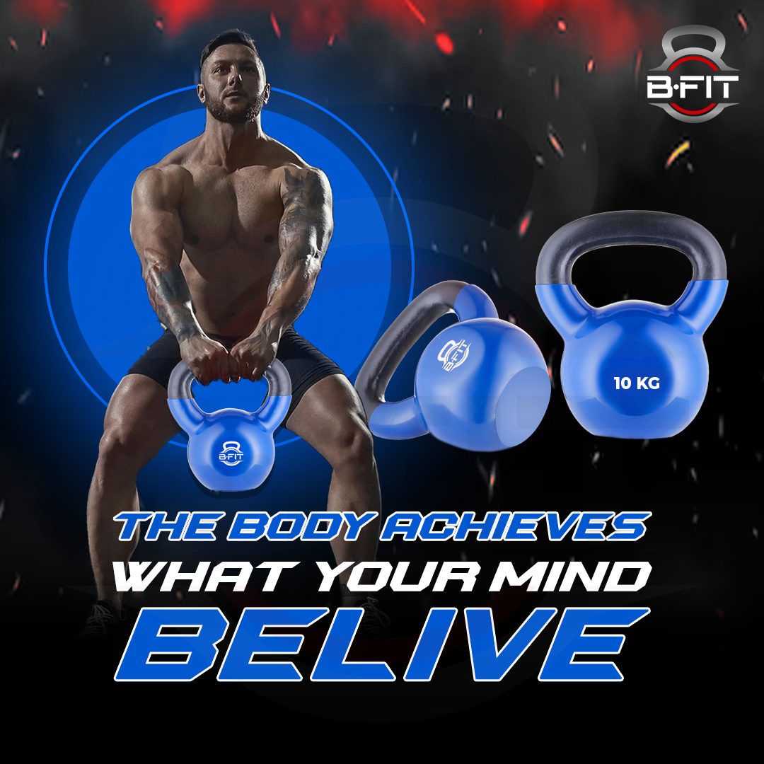 B fit Vinyl Kettlebell 10 Kg