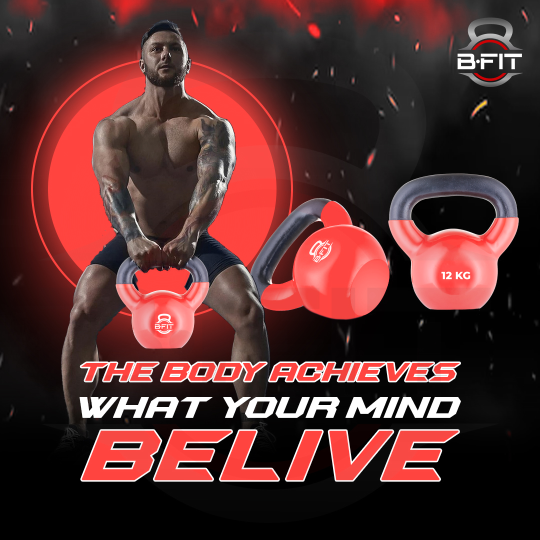 B fit Vinyl Kettlebell 12 Kg