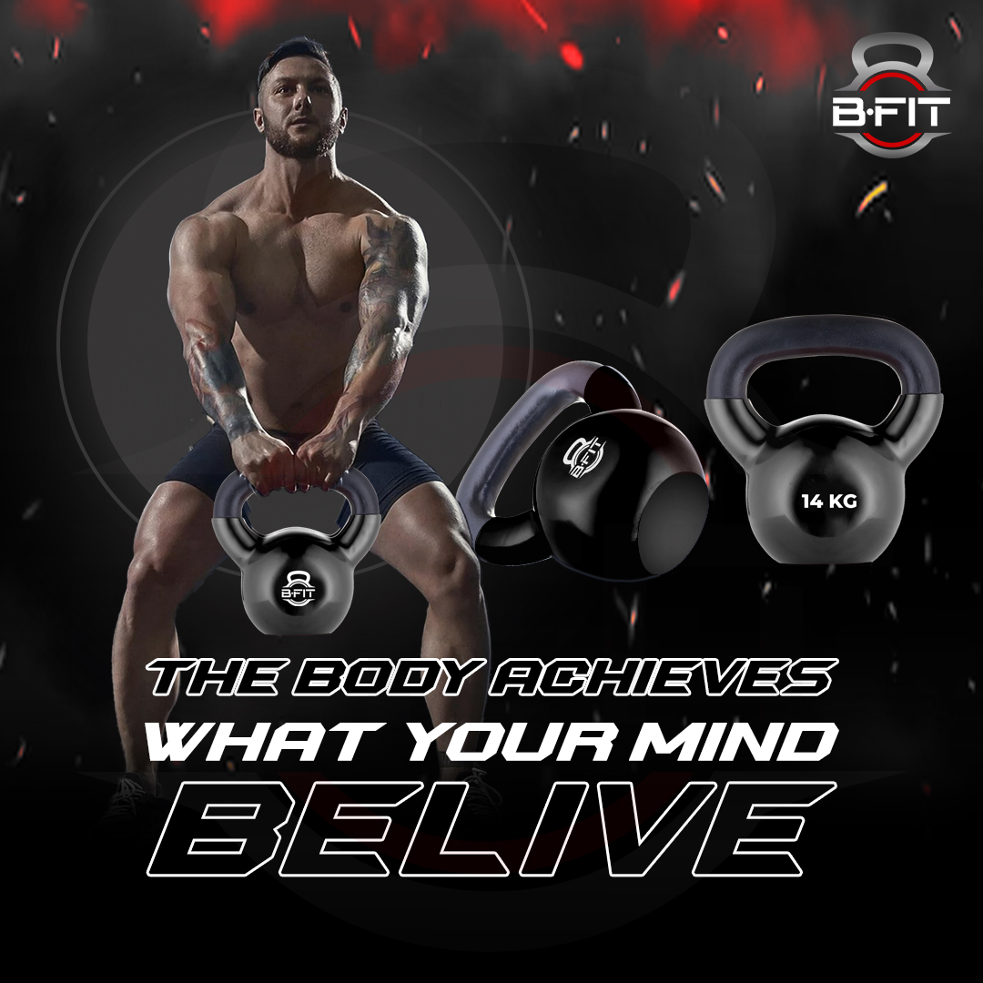 B fit Vinyl Kettlebell 14 Kg