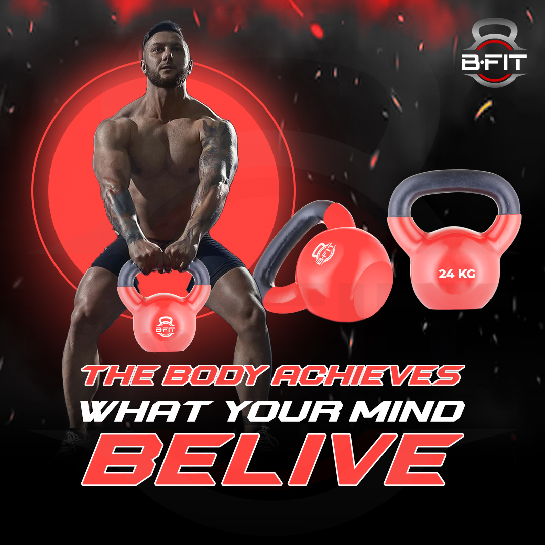 B fit Vinyl Kettlebell 24 Kg