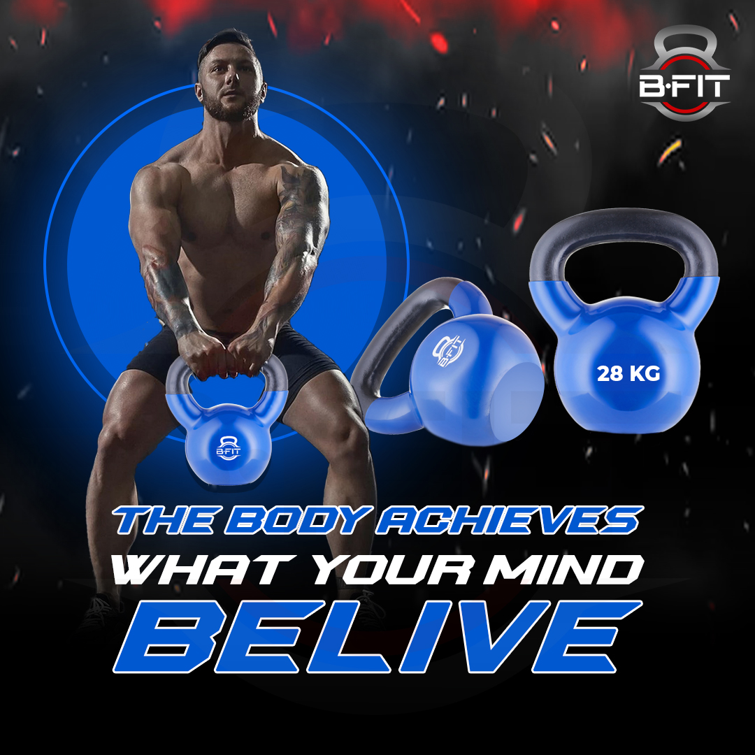 B fit Vinyl Kettlebell 28 Kg