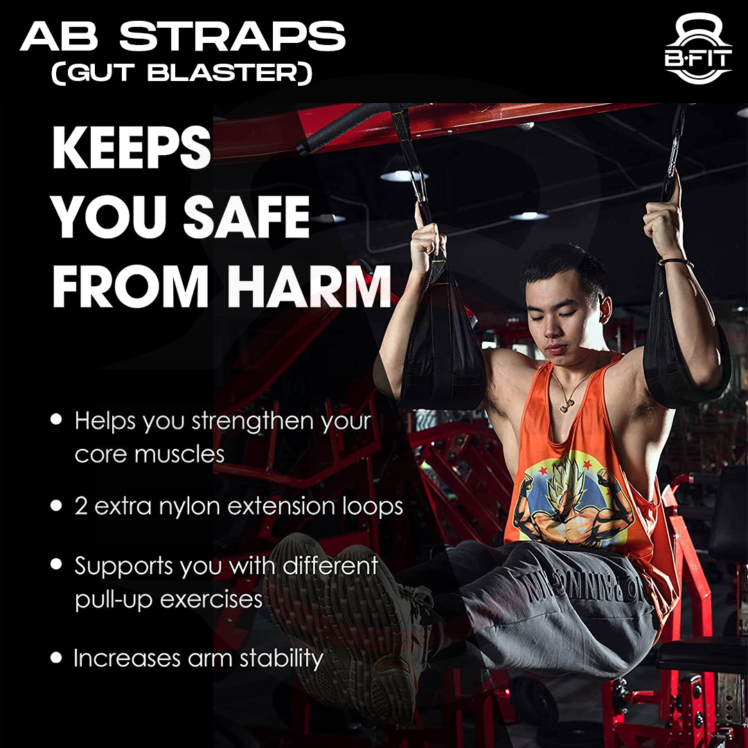 B fit Thicken Ab Sling Straps Pull Up Belts Abdomen Muscle Training