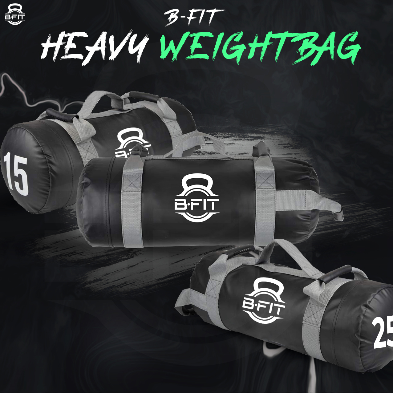 B Fit Ultimate Heavy Duty Workout Sandbag 15 Kgs for Training Exercise Cross Fit Workouts with an Extreme Sandbag Workout Sandbag Training Builds Strength and Muscle for Fast Results