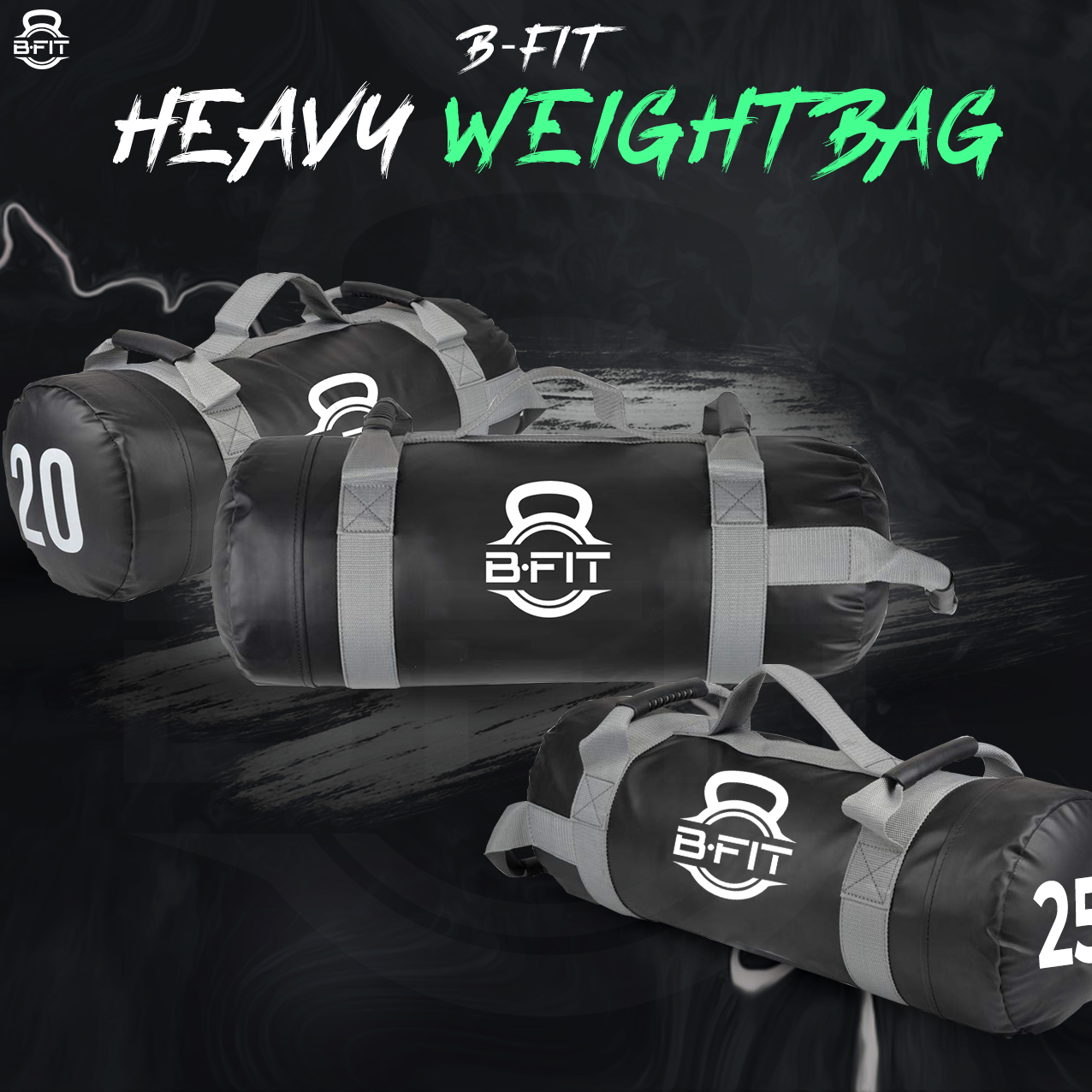 B Fit Ultimate Heavy Duty Workout Sandbag 20 Kgs for Training Exercise Cross Fit Workouts with an Extreme Sandbag Workout Sandbag Training Builds Strength and Muscle for Fast Results