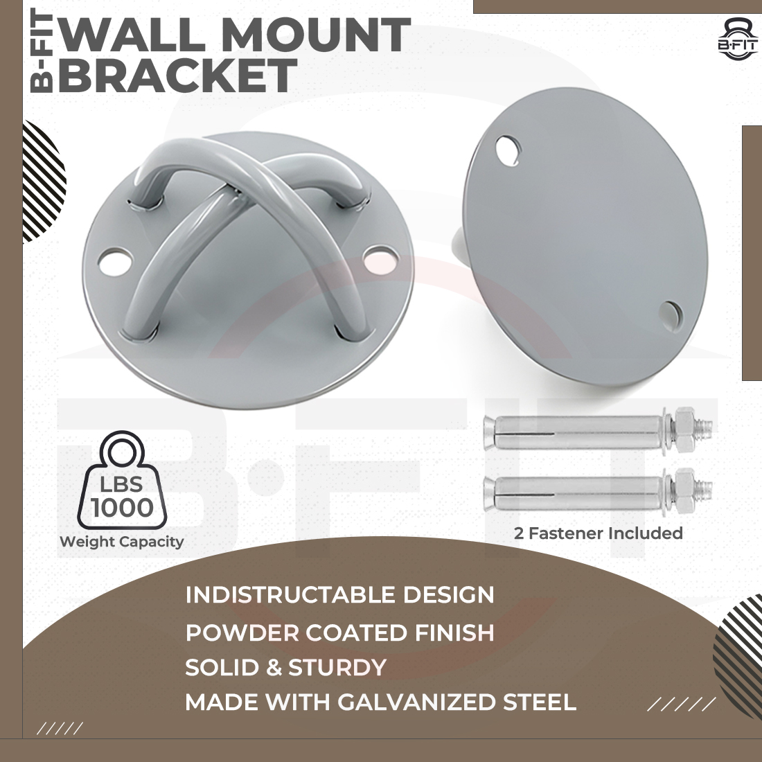 B Fit All-in-One Suspension Trainer - P3 Pro- Military Home-Gym System Kit with Additional Mount Anchor Bracket