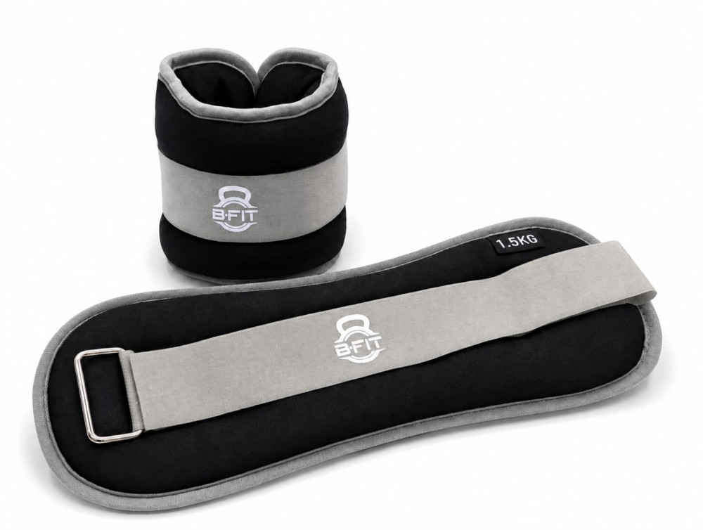 Image of Ankle Wrist Weights 1.5 KgX 2 Each with Fully Adjustable Strap for Arm, Hand &amp; Leg - Best for Walking, Jogging, Gymnastics, Aerobics