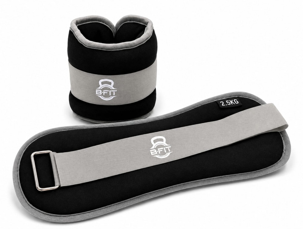 Image of Ankle Wrist Weights 2.5 KgX 2 Each with Fully Adjustable Strap for Arm, Hand &amp; Leg - Best for Walking, Jogging, Gymnastics, Aerobics