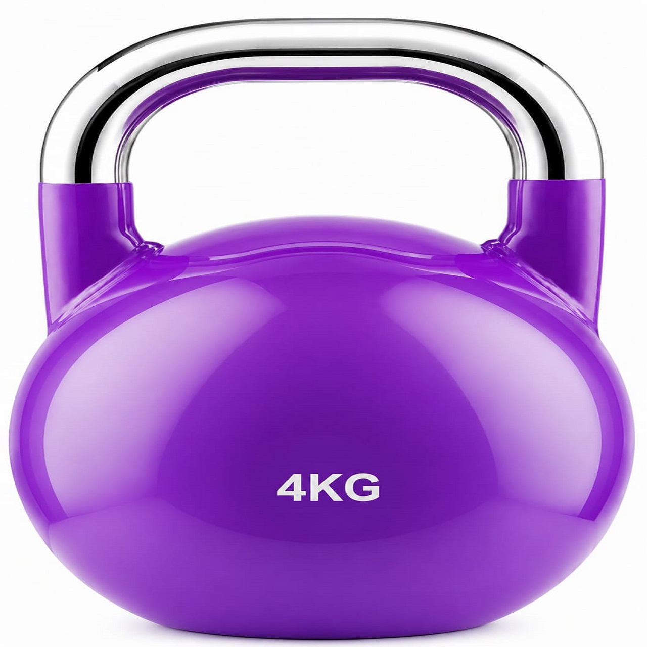 B Fit Competition Kettlebell 4 KG Professional Grade Kettlebell for Fitness Weightlifting Core Training