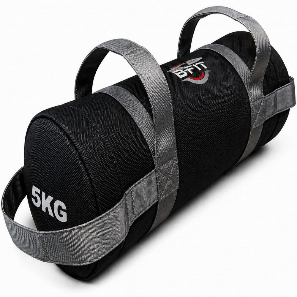Image of B Fit Fitness Sand Bag 5 Kg for Workout | Heavy Duty Sand Bags Weights for Crossfit, at Home Workouts, Cross-Training, Conditioning and Exercise