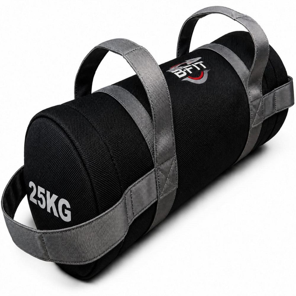 Image of B Fit Fitness Sand Bag 25 Kg for Workout | Heavy Duty Sand Bags Weights for Crossfit, at Home Workouts, Cross-Training, Conditioning and Exercise