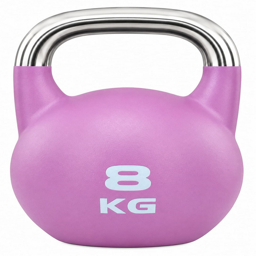 Image of B Fit Matte Finish Competition Kettlebell 8 Kg Weight Workout Gym Equipment and Strength training sets for Women and Men for Home Gym - Suitable for Repetition Workouts
