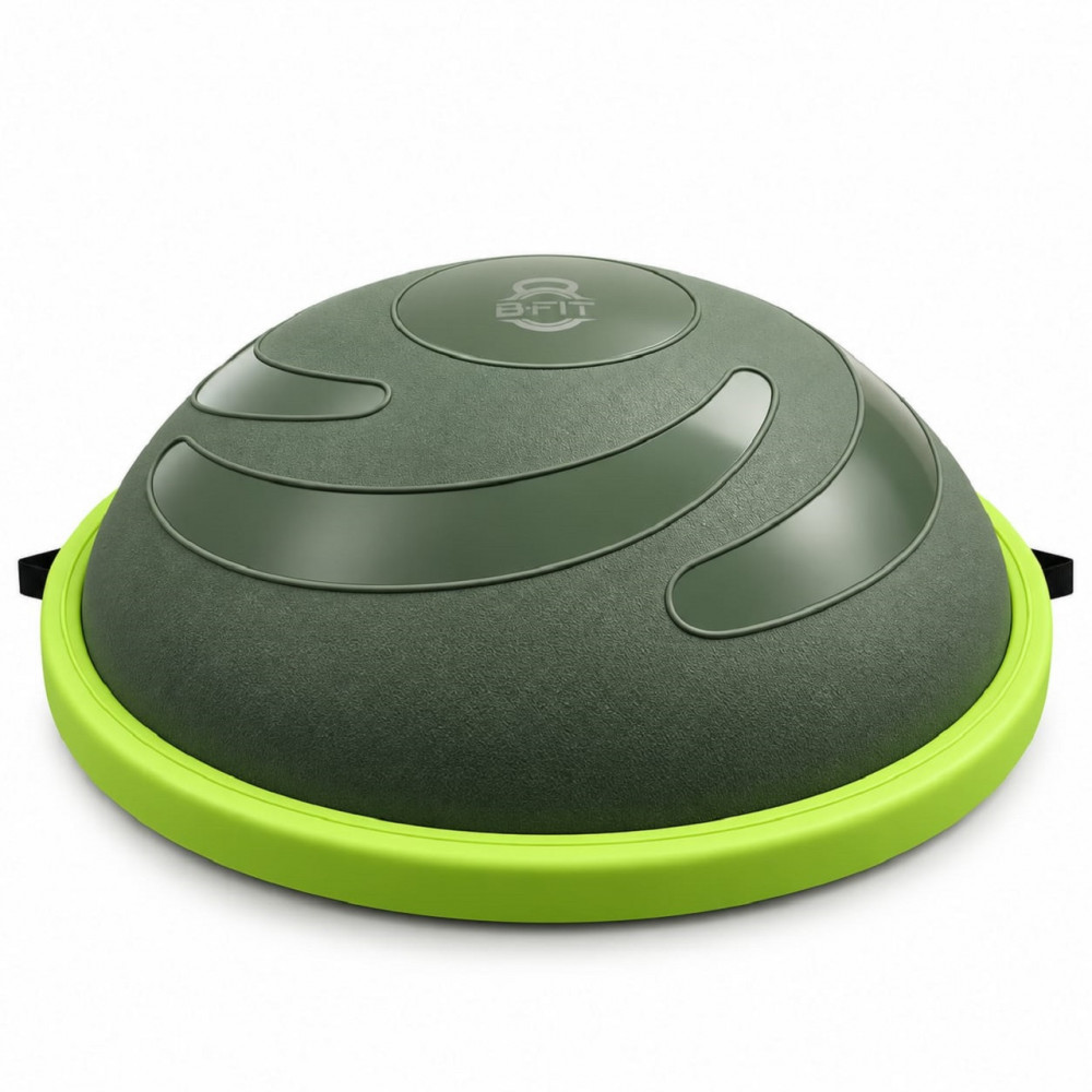 Image of B FIT Balance Trainer Stability Half Ball / Bosu Ball  Green Color Size 64 Cm. with Pump and Tubes
